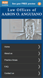 Mobile Screenshot of aaronanguianolaw.com