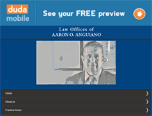 Tablet Screenshot of aaronanguianolaw.com